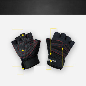 Half-Finger Fitness Gloves Men And Women. Breathabel And Non-Slip Fitness/Weightlifting Gloves.