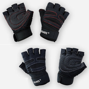 Half-Finger Fitness Gloves Men And Women. Breathabel And Non-Slip Fitness/Weightlifting Gloves.