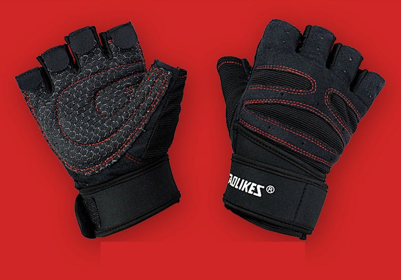 Half-Finger Fitness Gloves Men And Women. Breathabel And Non-Slip Fitness/Weightlifting Gloves.
