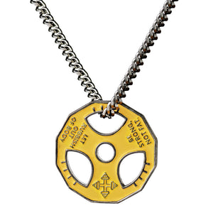 Sports Barbell Necklace Men's Tide Brand Pendant