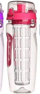 Fruit Infusing Water Bottle BPA Free Plastic Sport Juice Shaker.