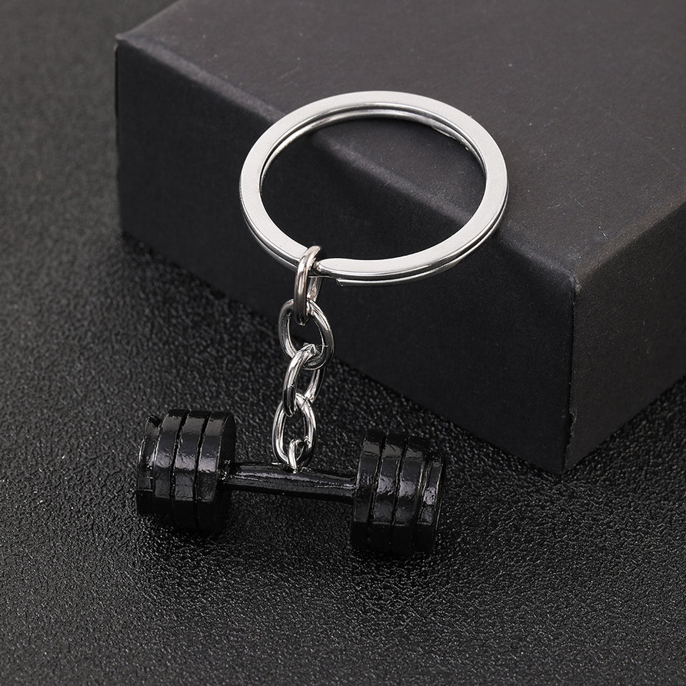 Dumbbell Korean Key Chain Couple Pendant