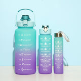 Gradient Three-piece Cup Large Capacity Sports Cold Water Bottle