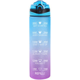Gradient Color Sports Bottle Bouncing Cover Nozzle Portable Water Cup