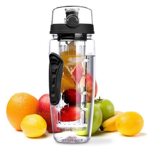 Fruit Infusing Water Bottle BPA Free Plastic Sport Juice Shaker.