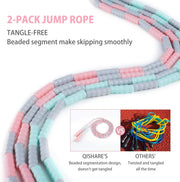 Bamboo Soft Beaded Skipping Rope.