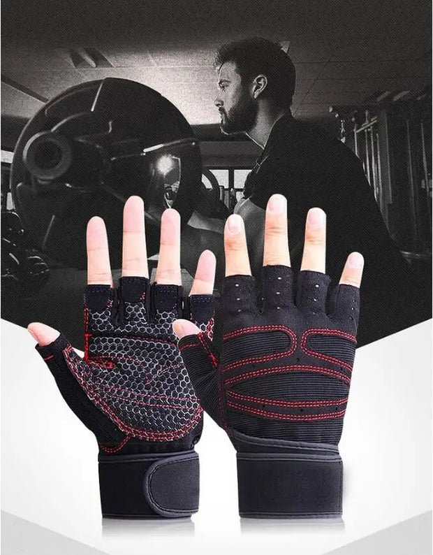 Anti-Slip Weight Lifting Gym Gloves