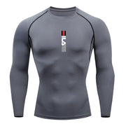 Mens Running Compression T-shirt Long sleeves Sport Tees.