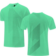 Men's Running T-shirt Quick Drying Fitness T Shirt, Breathable Jogging Sportswear Unisex Tops.