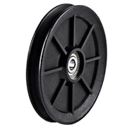 Nylon Bearing Pulley Wheel Round Black Wheel Cable Gym Fitness Equipment Part Exercise Machine Part and Pulley Accessory