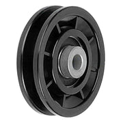 Nylon Bearing Pulley Wheel Round Black Wheel Cable Gym Fitness Equipment Part Exercise Machine Part and Pulley Accessory