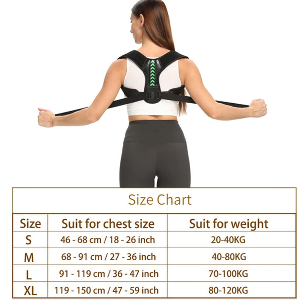 Adjustable Back Shoulder Posture Corrector, Support Reshape Your Body. Home, Office And Sport.