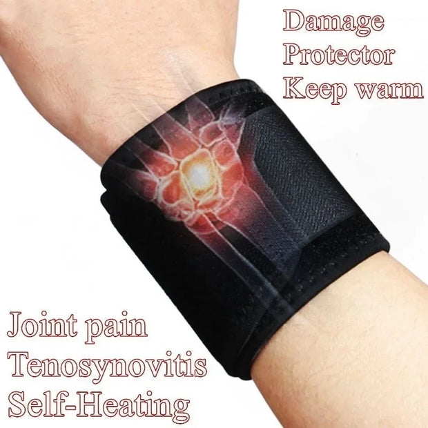 2pcs Self-Heating Magnetic Wrist Braces