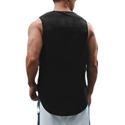 Summer Men's Gym Tank Top Fitness Training Clothing Quick-drying Loose Bodybuilding Sleeveless Shirt.