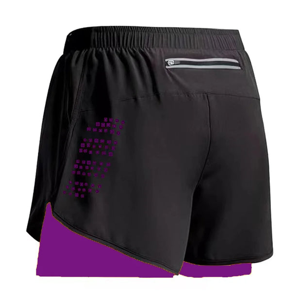 Men's Fitness Shorts Sports, 2 In 1 Quick Dry Workout And Summer Shorts.