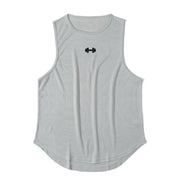 Summer Men's Gym Tank Top Fitness Training Clothing Quick-drying Loose Bodybuilding Sleeveless Shirt.