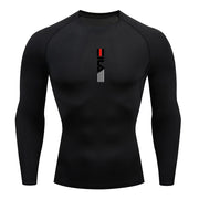 Mens Running Compression T-shirt Long sleeves Sport Tees.