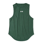 Summer Men's Gym Tank Top Fitness Training Clothing Quick-drying Loose Bodybuilding Sleeveless Shirt.