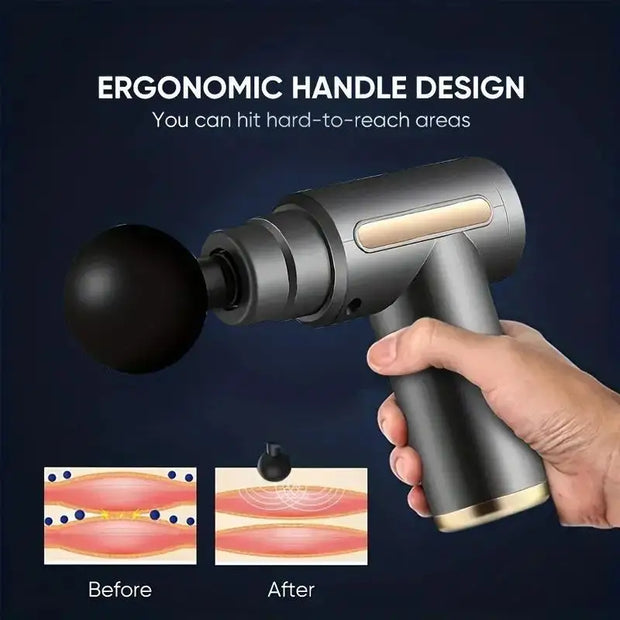 Mini Muscle Massage Gun Protable Body Massager Deep Handheld Percussion Massager For Body Back And Neck Leg