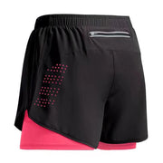 Men's Fitness Shorts Sports, 2 In 1 Quick Dry Workout And Summer Shorts.