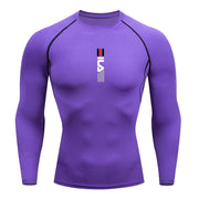 Mens Running Compression T-shirt Long sleeves Sport Tees.