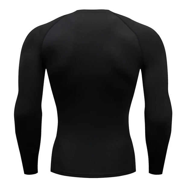 Mens Running Compression T-shirt Long sleeves Sport Tees.