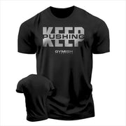 Men's T-Shirt Strength Earned Workout Gy 3D Print T-Shirts Short Sleeves Muscle Man.