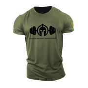 Men's Quick Drying Fitness T-Shirts Spartan Short Sleeeve Top.