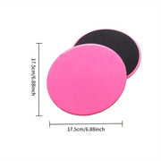 2Pcs Sliding Discs, Fitness Foot Sliding Pads, Workout Equipment For Abdominal Core Training, Body Shaping