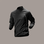 Men's Quick-Dry Sports Set Autumn Track and Field Zipper Training Running Fitness Long-Sleeve Shirts for Cycling Gym Wear Men