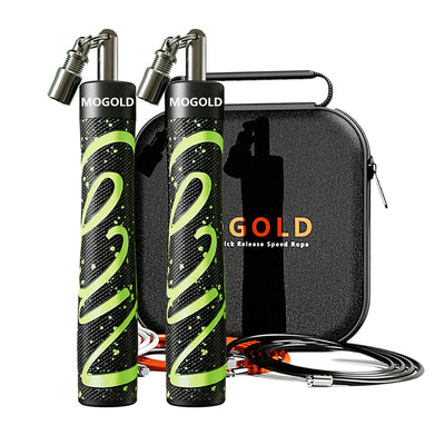 Mogold Professional Jump Rope Set Aluminum Alloy Handle