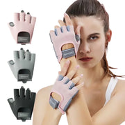 1 Pair Gym Body Building Training Fitness Gloves Sports Weight Lifting Exercise Slip-Resistant Gloves for Women Men Yoga Gloves