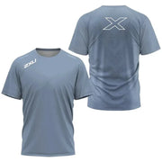 Men's Sports Quick Drying T-shirt 2XU Outdoor Fitness Training Wear Breathable Short Sleeve, Light Loose Top