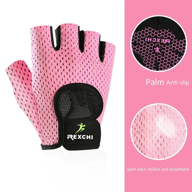 Professional Fitness Gloves Non-Slip Yoga Exercise Half Finger  Men Women Power Weight Lifting Hand Protector Cycling accessory