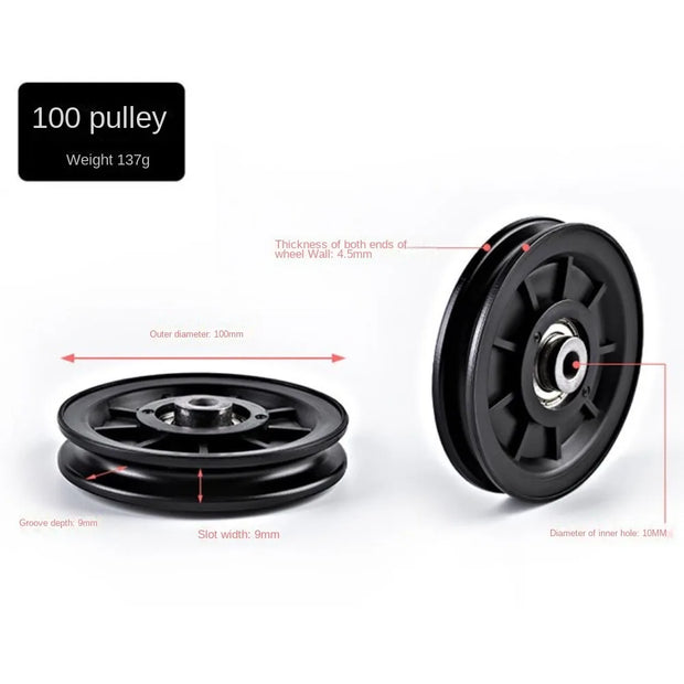 Nylon Bearing Pulley Wheel for Gym Fitness Equipment Cable Machine Part Wear Resistance 50/60/70/88/90/100/105/110/115/120/158mm