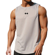 Summer Men's Gym Tank Top Fitness Training Clothing Quick-drying Loose Bodybuilding Sleeveless Shirt.