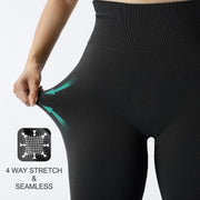 Women's High Waist Seamless Leggings Hips Tight Peach Buttocks.