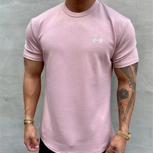 Men's Fitness Loose Casual Lifestyle Wear T-shirt Streetwear.