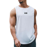 Summer Men's Gym Tank Top Fitness Training Clothing Quick-drying Loose Bodybuilding Sleeveless Shirt.