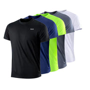 Men's Quick Dry Short Sleeve Moisture Wicking Round Neck.