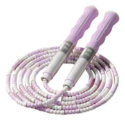 Jumping Bamboo Jump Rope PVC ,Soft Beaded.