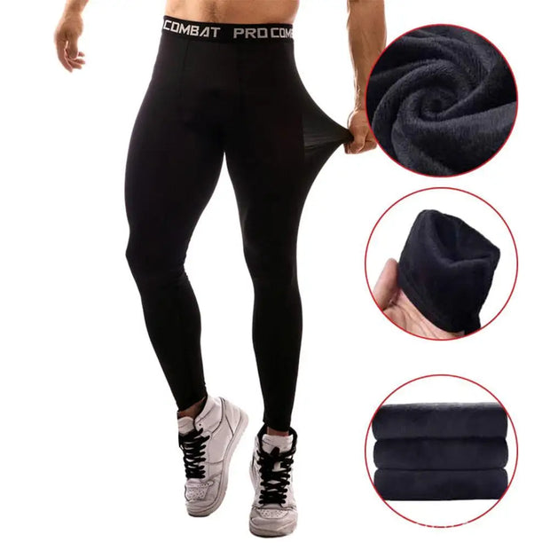 Men's Running Tights Compression Pants Fitness.