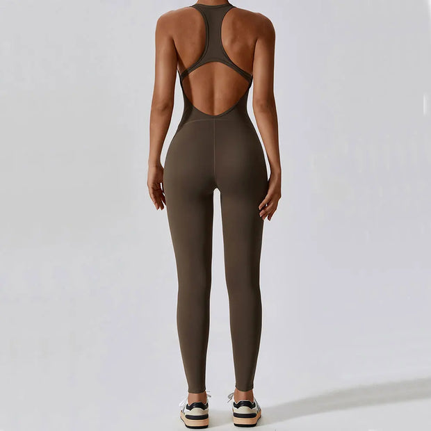 Women's Jumpsuit Wear Overall Outfit push-up Activewear For Yoga, Pilates And Fitness.