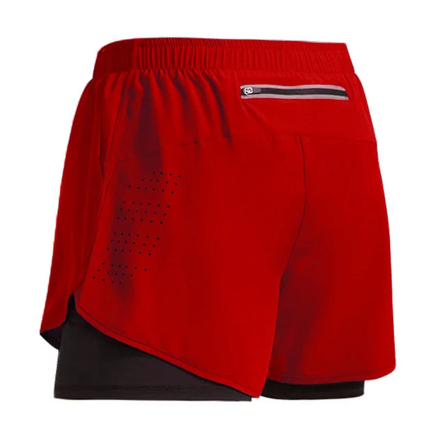 Men's Fitness Shorts Sports, 2 In 1 Quick Dry Workout And Summer Shorts.