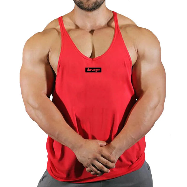 mens tank tops shirt fitness clothing vest sleeveless cotton.