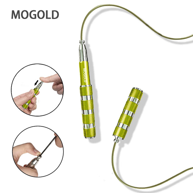 Mogold Telescopic Jump Rope, Aluminum Alloy Handle.