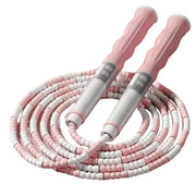 Jumping Bamboo Jump Rope PVC ,Soft Beaded.