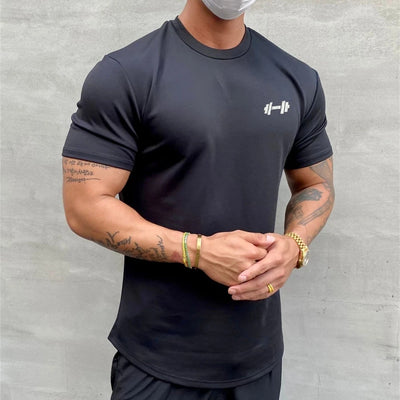 Men's Fitness Loose Casual Lifestyle Wear T-shirt Streetwear.