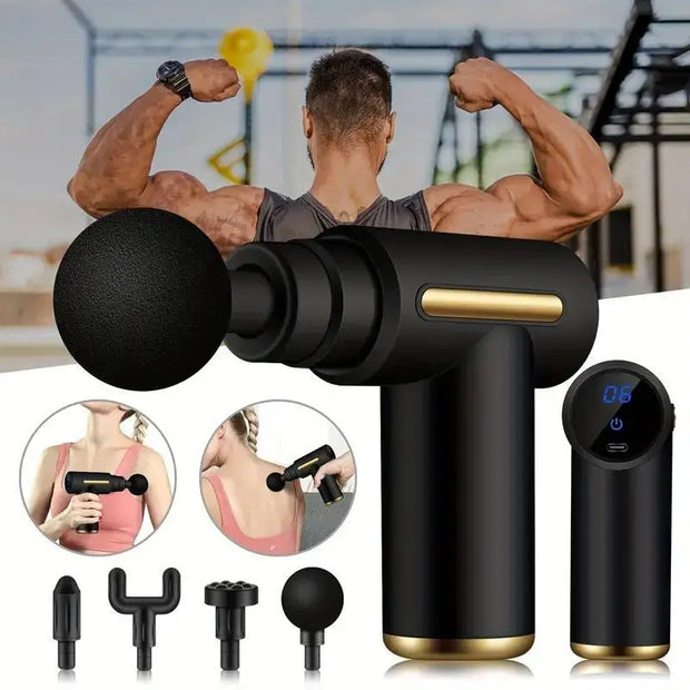 Mini Muscle Massage Gun Protable Body Massager Deep Handheld Percussion Massager For Body Back And Neck Leg