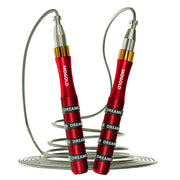 Self-Locking Bearing Skipping Rope, Aluminum Alloy Handle, Adjustable Rope Length.